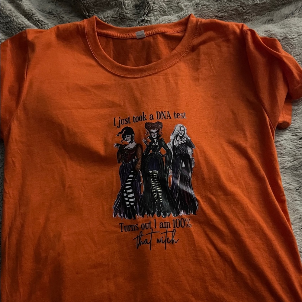 5/$10 item Orange Halloween Graphic T-Shirt